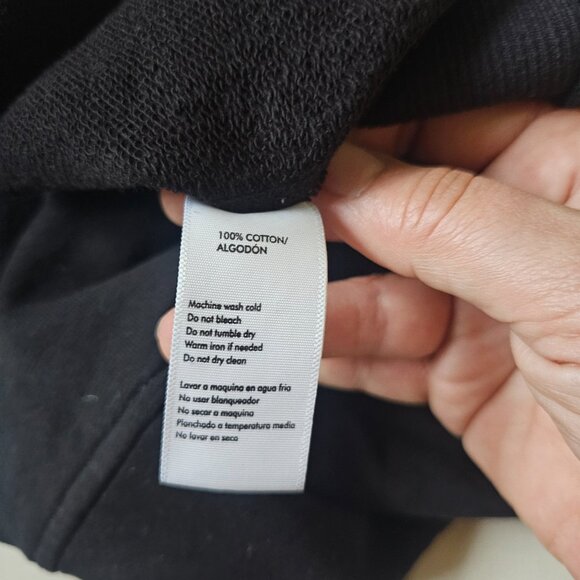 Rebecca Minkoff NOW Cropped Sweatshirt, S, Black - Picture 7 of 7